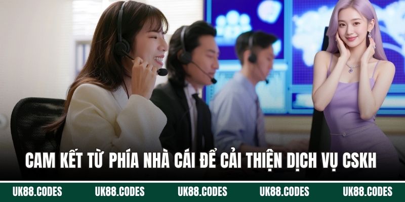 Cam kết từ phía nhà cái để cải thiện dịch vụ CSKH 