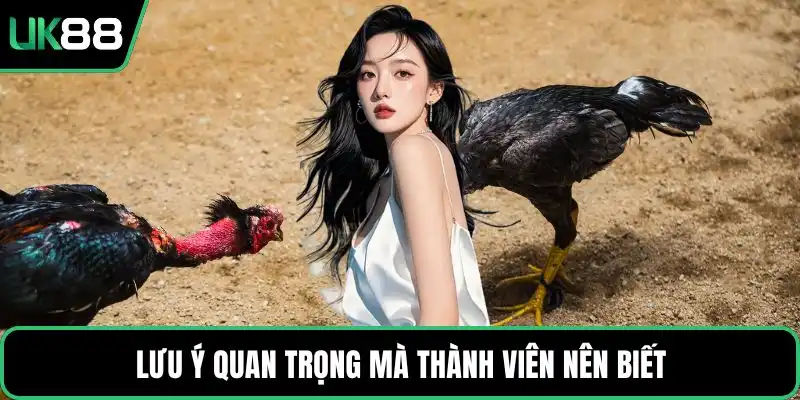 Lưu ý quan trọng mà thành viên nên biết